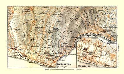 Picture of BORDIGHERA ITALY - BERTARELLI 1914