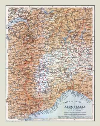 Picture of NORTHWESTERN ITALY - BERTARELLI 1914