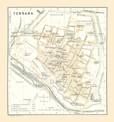 Picture of FERRARA ITALY - BERTARELLI 1914