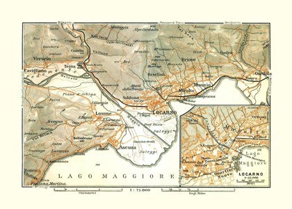 Picture of LOCARNO REGION ITALY - BERTARELLI 1914