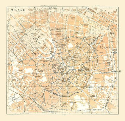 Picture of MILAN ITALY - BERTARELLI 1914
