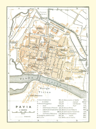 Picture of PAVIA ITALY - BERTARELLI 1914