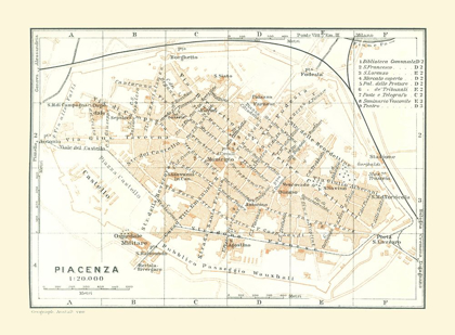 Picture of PIACENZA ITALY - BERTARELLI 1914