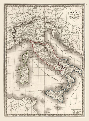 Picture of ANCIENT ITALY - MONIN 1839