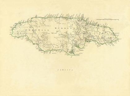 Picture of CARIBBEAN JAMAICA - JEFFERYS 1760