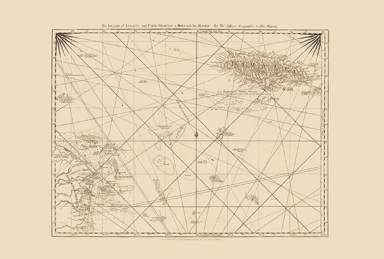 Picture of MOSQUITO COAST CARIBBEAN JAMAICA - JEFFERYS 1775