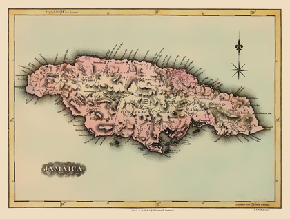 Picture of CARIBBEAN JAMAICA - LUCAS 1823