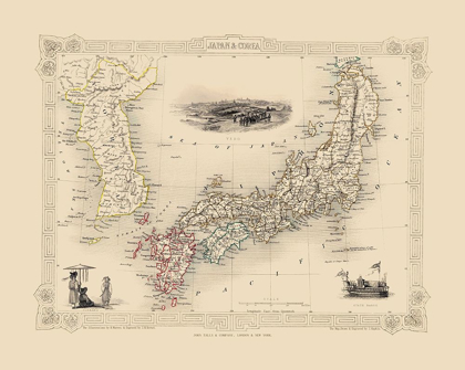 Picture of ASIA JAPAN KOREA - TALLIS 1851