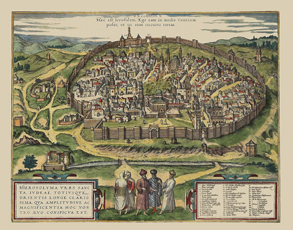 Picture of THE HOLY CITY JERUSALEM ISRAEL - BRAUN 1575