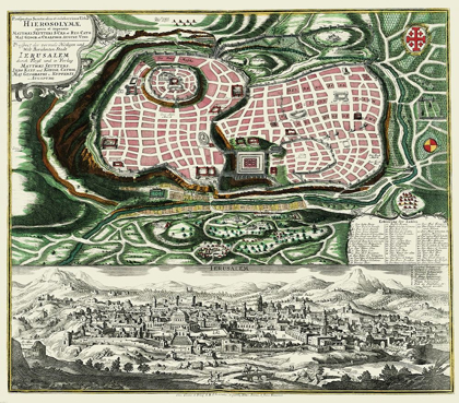 Picture of THE HOLY CITY JERUSALEM ISRAEL - BRAUN 1735