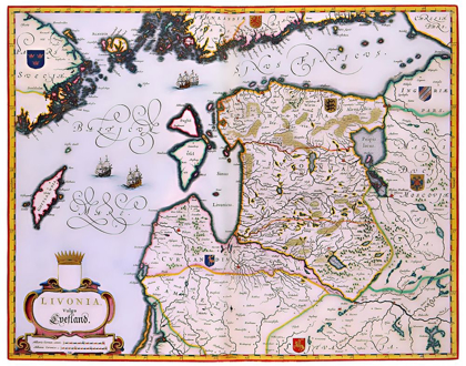 Picture of EASTERN EUROPE LATVIA ESTONIA - BLAEU 1662