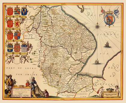 Picture of LINCOLNSHIRE COUNTY ENGLAND - JANSSON 1646
