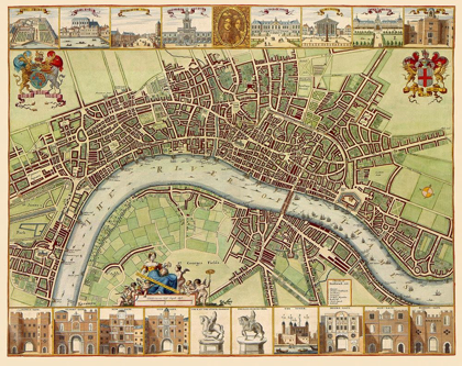 Picture of LONDON THAMES RIVER ENGLAND - DEHOOGHE 1689