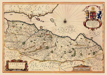 Picture of LOTHIAN REGION SCOTLAND - BLAEU 1640