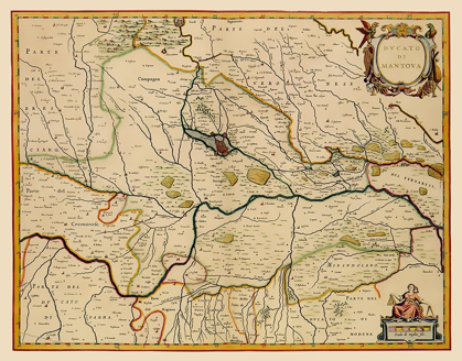 Picture of PO VALLEY ITALY - BLAEU 1640