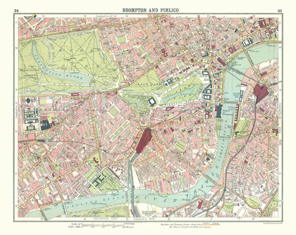 Picture of BROMPTON PIMLICO LONDON UK - BARTHOLOMEW 1921