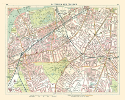 Picture of BATTERSEA CLAPHAM LONDON UK - BARTHOLOMEW 1921