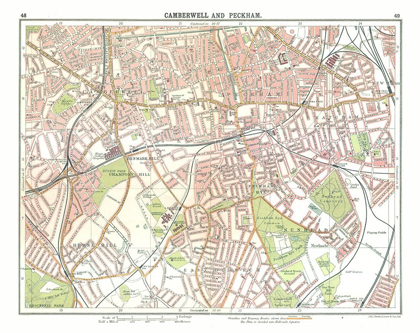 Picture of CAMBERWELL PECKHAM LONDON UK - BARTHOLOMEW 1921