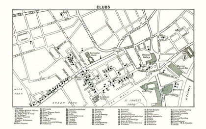 Picture of LONDON CLUBS LONDON UK - BARTHOLOMEW 1921