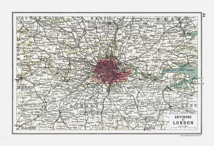 Picture of LONDON UK - BARTHOLOMEW 1921