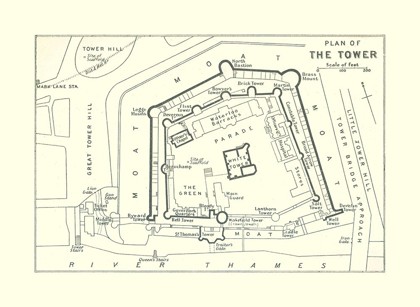 Picture of TOWER LONDON UK - BARTHOLOMEW 1921