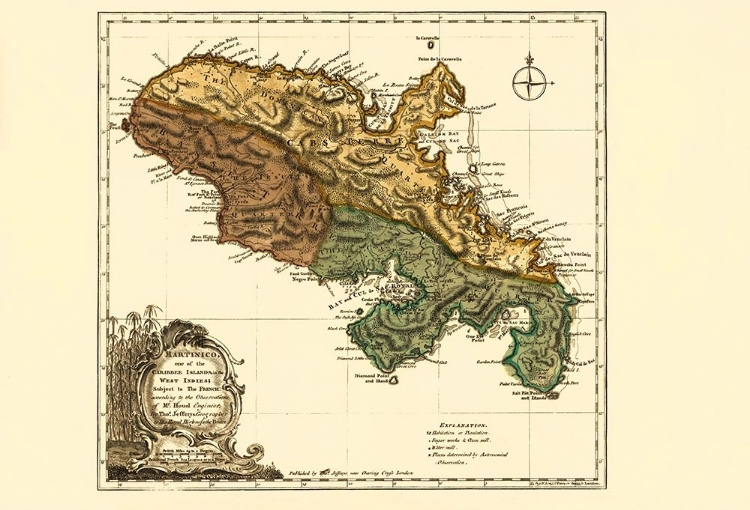 Picture of CARIBBEAN MARTINIQUE - JEFFERYS 1760