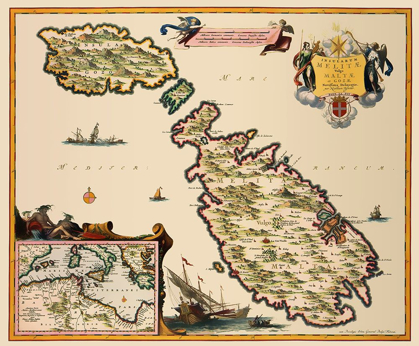 Picture of MEDITERRANEAN MALTA - VISSCHER 1681