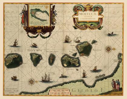 Picture of ASIA MALUKU ISLANDS INDONESIA - BLAEU 1630