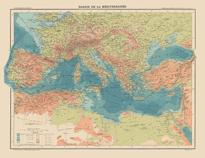 Picture of MEDITERRANEAN BASIN EUROPE - SCHRADER 1908