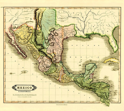 Picture of MEXICO GUATEMALA - LIZARS 1831