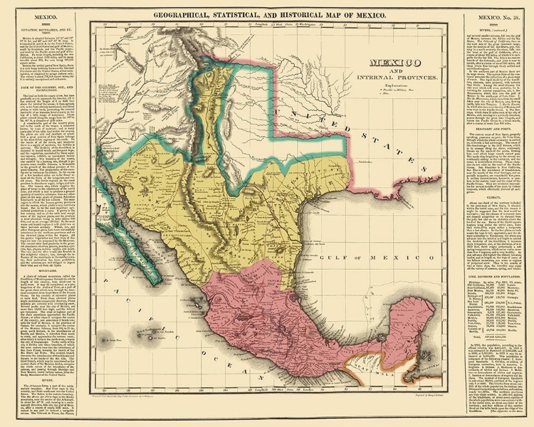 Picture of INTERNAL PROVINCES MEXICO - YOUNG 1822