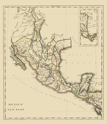 Picture of NEW SPAIN MEXICO - CAREY 1814