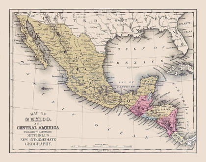 Picture of CENTRAL AMERICA MEXICO UNITED STATES