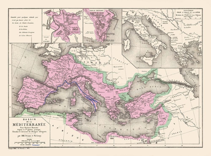 Picture of MEDITERRANEAN BASIN EUROPE - DRIOUX 1882