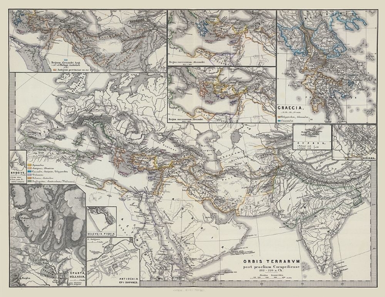 Picture of MIDDLE EAST ASIA EUROPE - SPRUNER 1865
