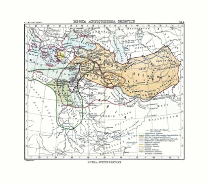 Picture of EAST ANCIENT KINGDOM MIDDLE EAST - PERTHES 1896