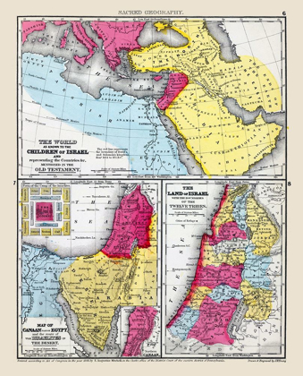 Picture of SACRED GEOGRAPHY MIDDLE EAST - MITCHELL 1844