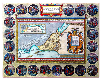 Picture of TRAVELS OF ABRAHAM MIDDLE EAST - ORTELIUS 1570