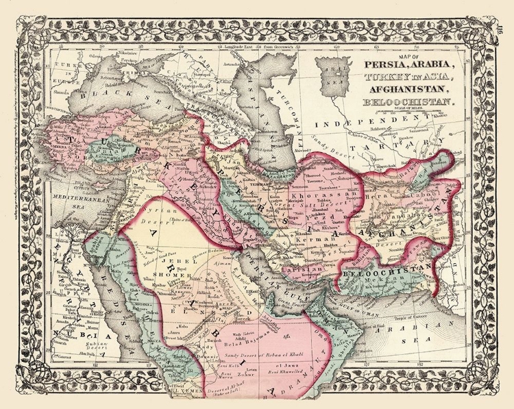 Picture of MIDDLE EAST TURKEY PERSIA ARABIA AFGHANISTAN