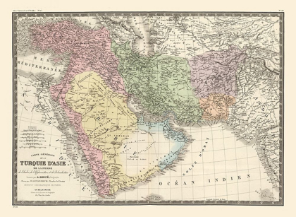 Picture of MIDDLE EAST TURKEY IN ASIA PERSIA - MONIN 1839