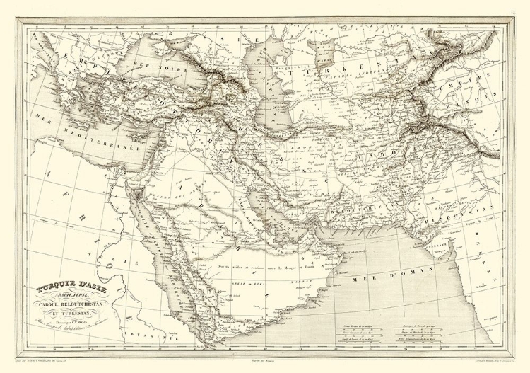 Picture of MIDDLE EAST TURKEY ARABIA PERSIA TURKESTAN