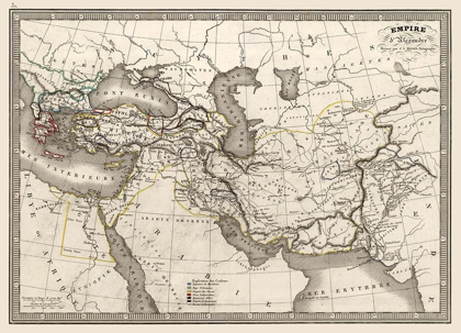 Picture of ALEXANDER THE GREAT EMPIRE MIDDLE EAST - MONIN