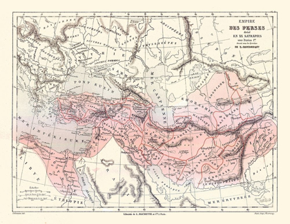 Picture of MIDDLE EAST PERSIAN EMPIRE - CORTAMBERT 1880