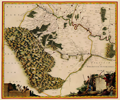 Picture of EASTERN EUROPE MOLDOVA UKRAINE - BLAEU 1662