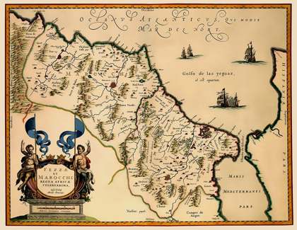 Picture of MOROCCO NORTH AFRICA - BLAEU 1635