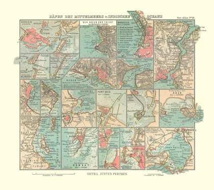 Picture of MEDITERRANEAN SEA INDIAN OCEAN PORTS - PERTHES