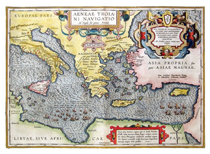 Picture of MEDITERRANEAN SEA - ORTELIUS 1594