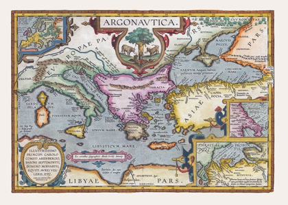 Picture of ARGONAUTS MIDETERRANEAN SEA EUROPE - ORTELIUS 1570