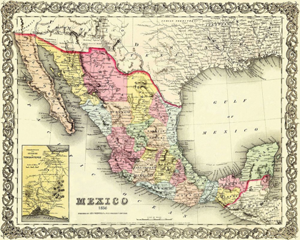 Picture of MEXICO - COLTON 1856