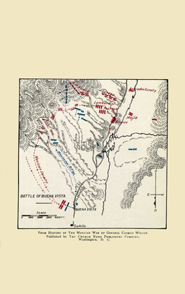Picture of BUENA VISTA MEXICO BATTLE MAP 1892